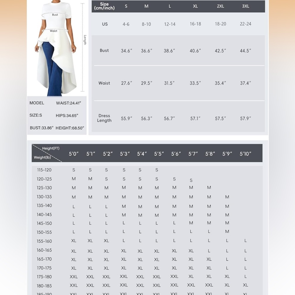 Women’s Navy Short-Sleeve A-Line high low top - Picture 7 of 7